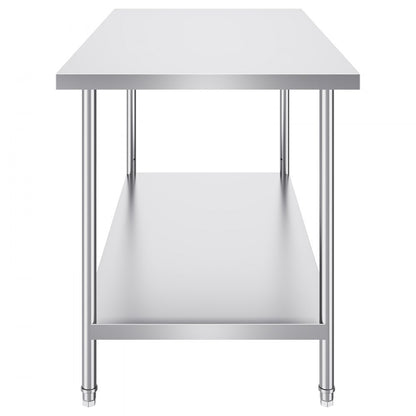 HET-30*60 - Durable 30" x 60" Stainless Steel Prep Table for Versatile Use