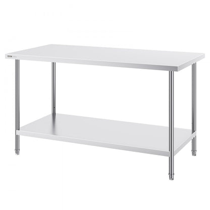 HET-30*60 - Durable 30" x 60" Stainless Steel Prep Table for Versatile Use