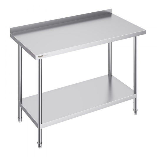 HET-24*48-L - 24x48" Stainless Steel Work Table with Adjustable Height