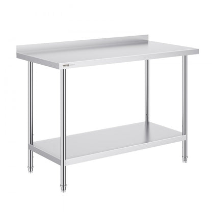 HET-24*48-L - 24x48" Stainless Steel Work Table with Adjustable Height