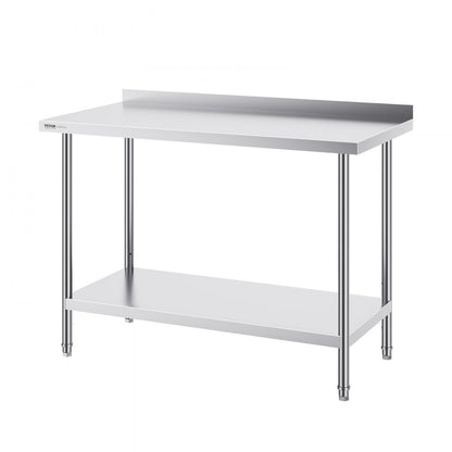 HET-24*48-L - 24x48" Stainless Steel Work Table with Adjustable Height