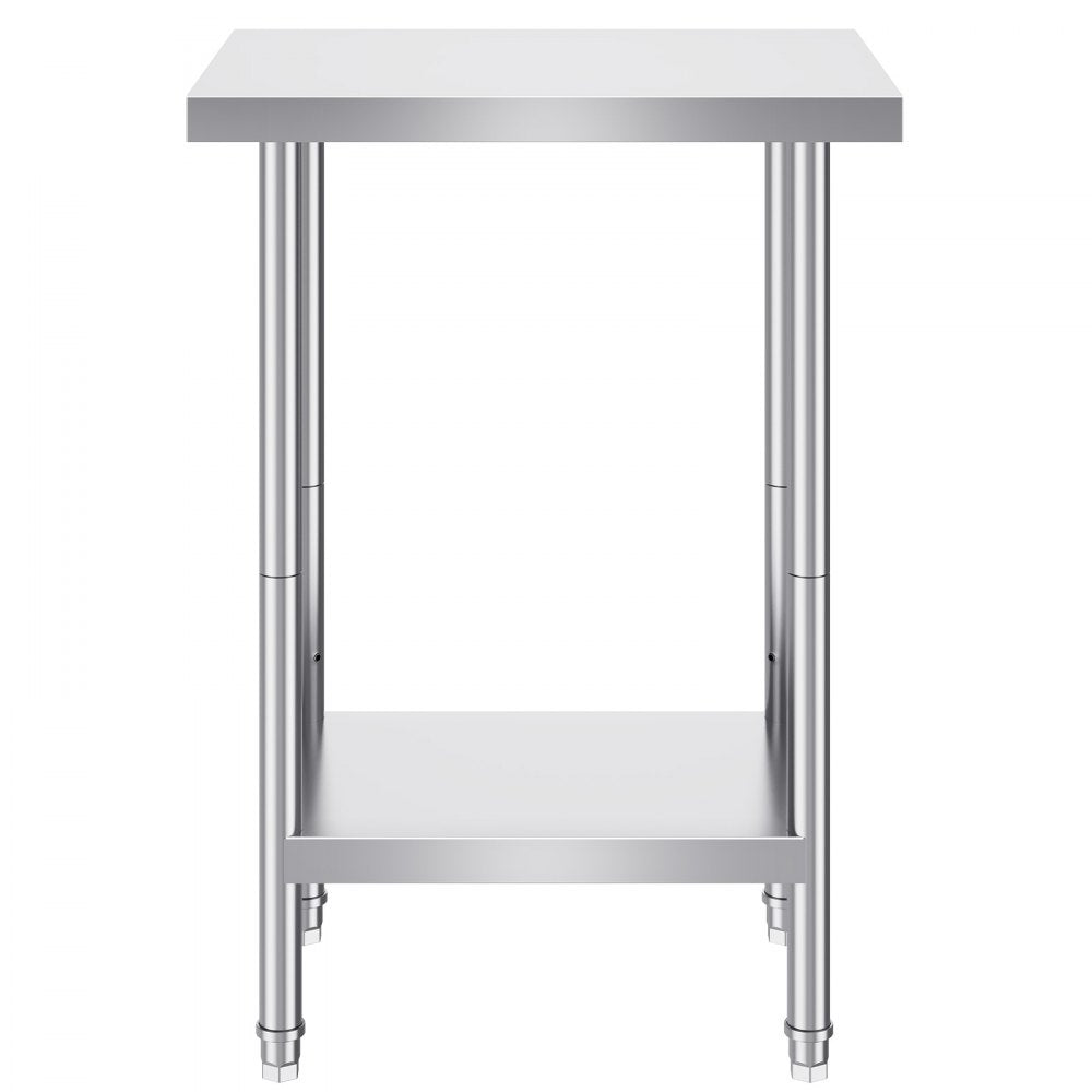 HET-24*18 - Heavy-Duty 24x18 Stainless Steel Prep Table for Versatile Use