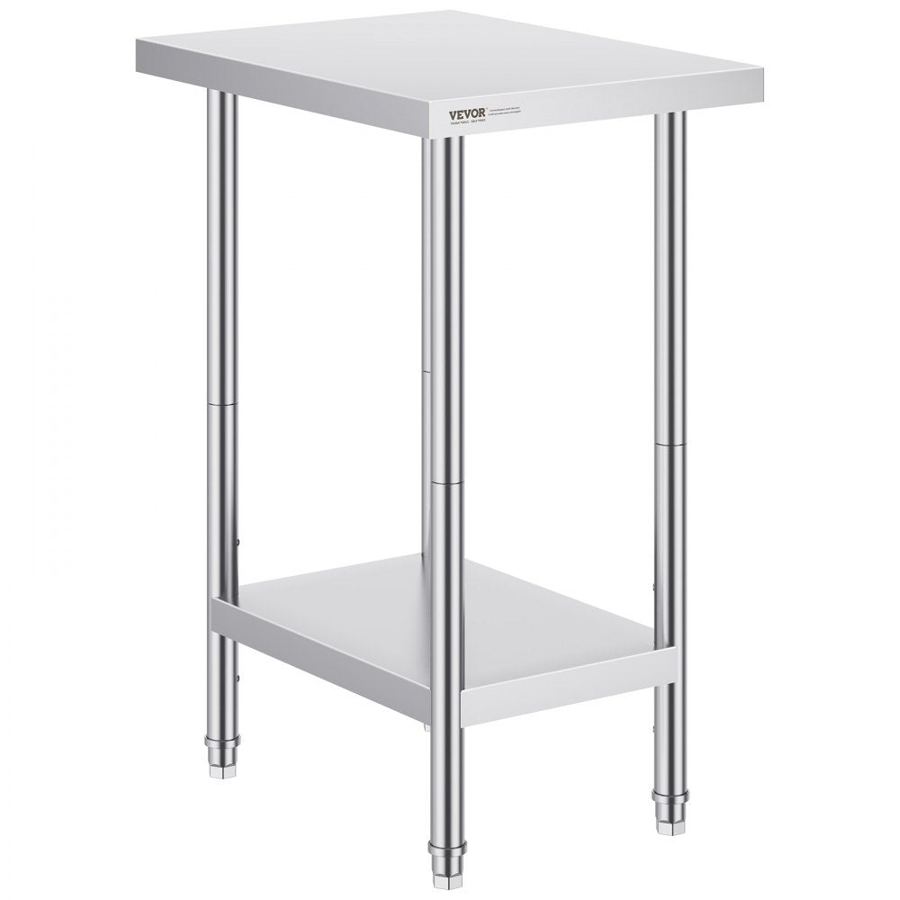 HET-24*18 - Heavy-Duty 24x18 Stainless Steel Prep Table for Versatile Use