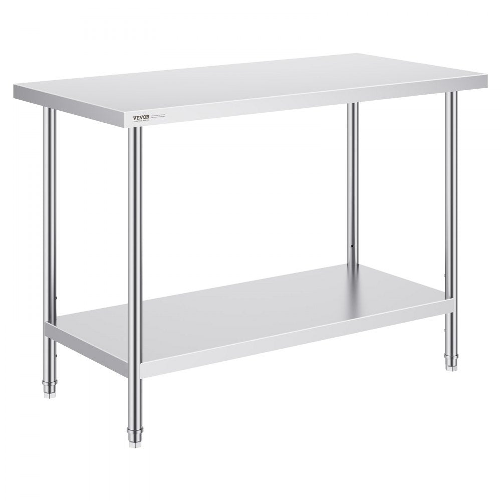 HET-24*48 - Adjustable Stainless Steel Prep Table 24" x 48" for Versatile Use