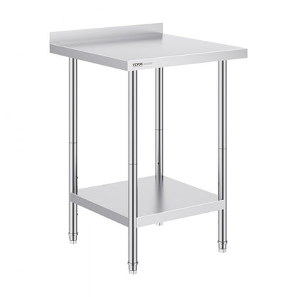 GZT610*610TH - Adjustable 24" Stainless Steel Work Table for Heavy-Duty Use