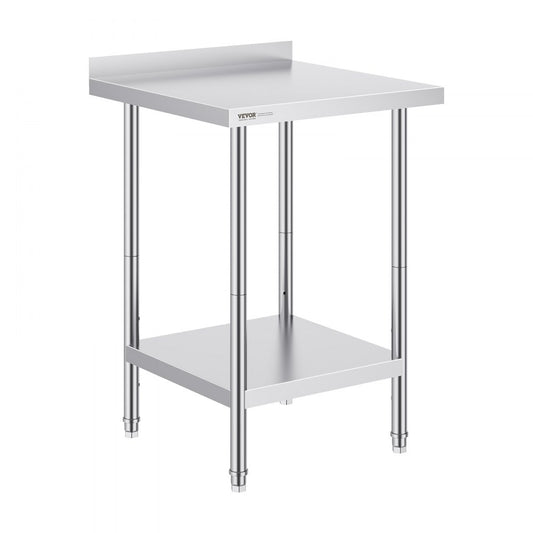 GZT610*610TH - Adjustable 24" Stainless Steel Work Table for Heavy-Duty Use