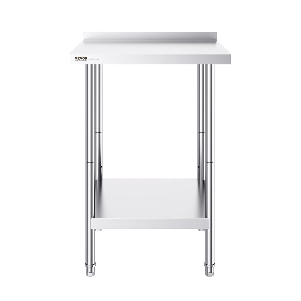 GZT610*610TH - Adjustable 24" Stainless Steel Work Table for Heavy-Duty Use