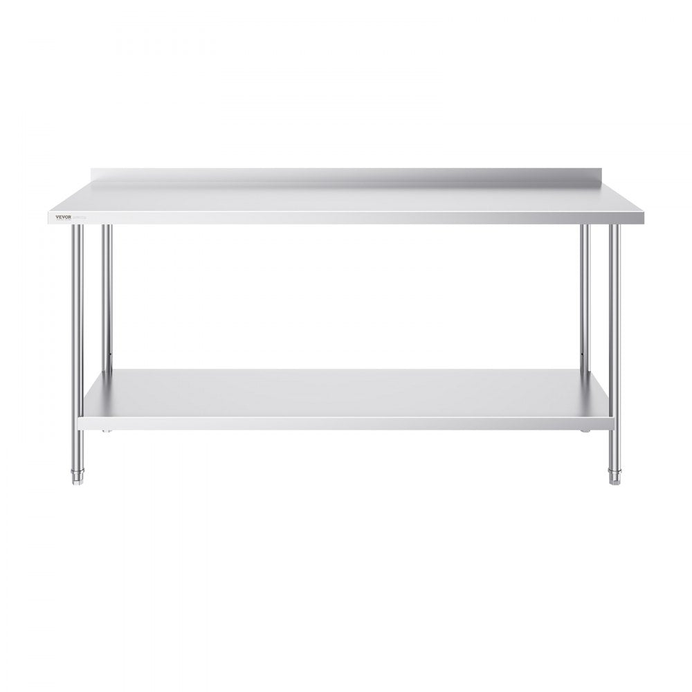 HET-24*72-L - Durable 24x72 Stainless Steel Table with Adjustable Height