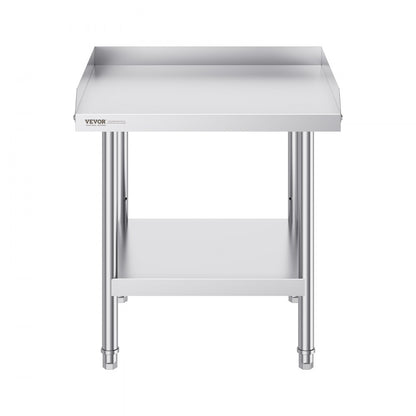HET-24*24-3L - 24" Stainless Steel Work Table with Adjustable Height and Shelf