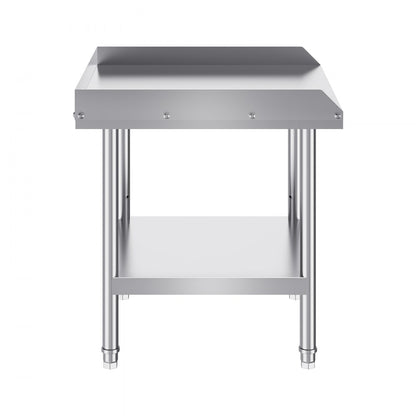 HET-24*24-3L - 24" Stainless Steel Work Table with Adjustable Height and Shelf
