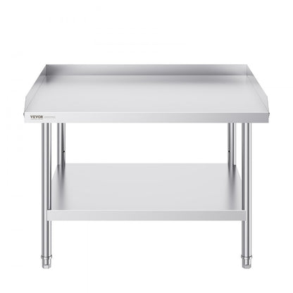 SKT910*760T - Commercial 30"x36" Stainless Steel Work Table with Backsplash