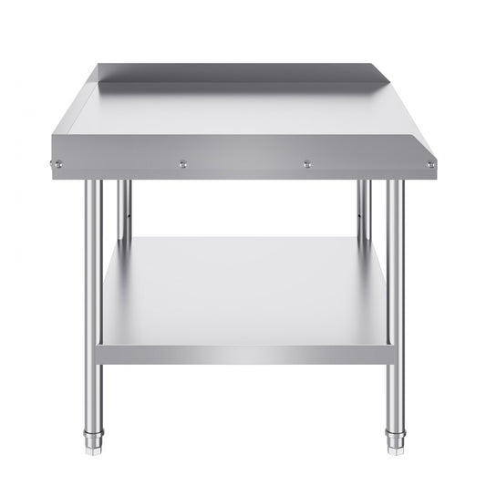 SKT910*760T - Commercial 30"x36" Stainless Steel Work Table with Backsplash