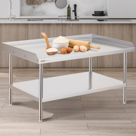 SKT1220*760T - 30"x48" VEVOR Stainless Steel Prep Table with Adjustable Height