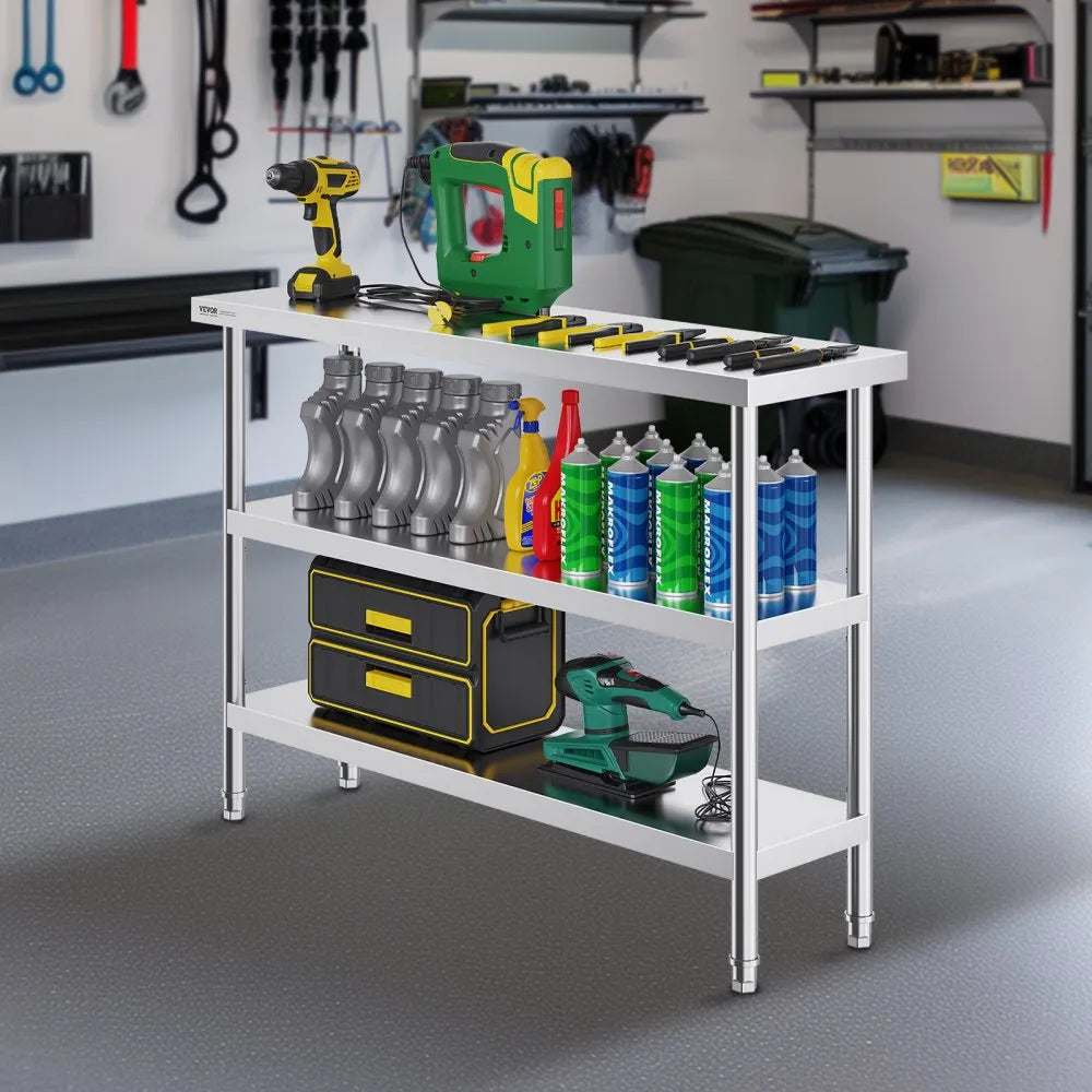 SCGZT1220*355T - 48"x34" Stainless Steel Work Table for Kitchens