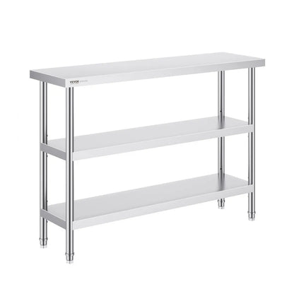 SCGZT1220*355T - 48"x34" Stainless Steel Work Table for Kitchens