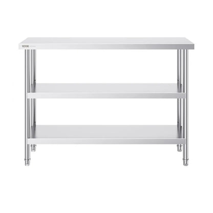 SCGZT1220*355T - 48"x34" Stainless Steel Work Table for Kitchens