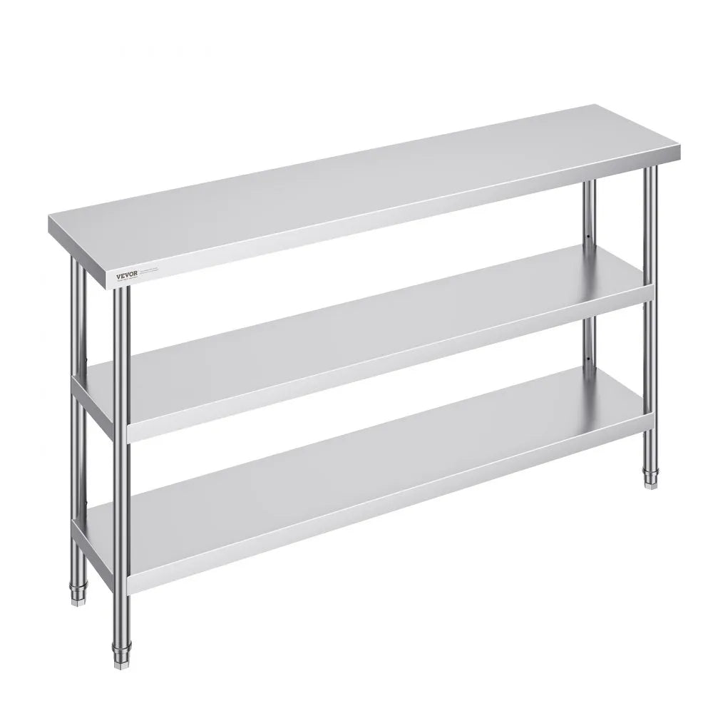 SCGZT1520*355T - 14x60x34 Inch VEVOR Stainless Steel Food Prep Table