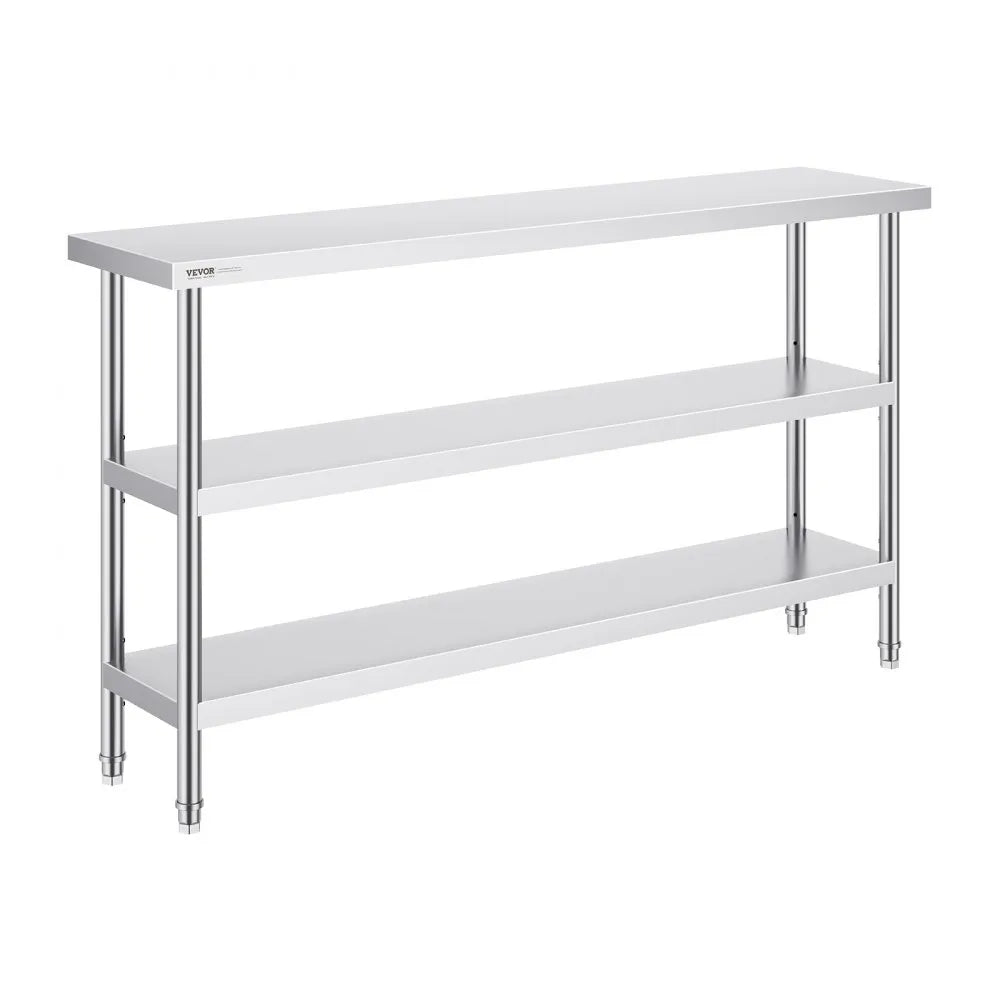SCGZT1520*355T - 14x60x34 Inch VEVOR Stainless Steel Food Prep Table