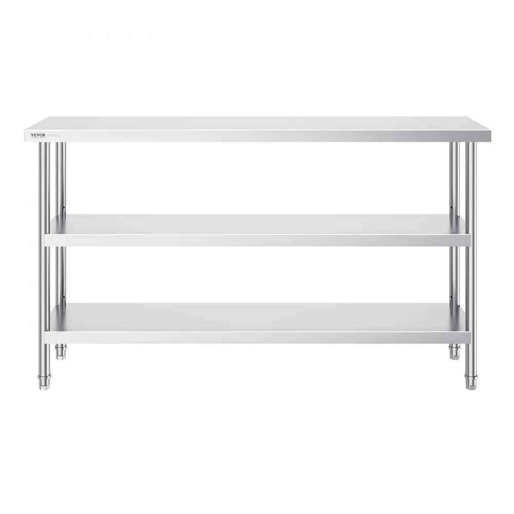SCGZT1520*355T - 14x60x34 Inch VEVOR Stainless Steel Food Prep Table