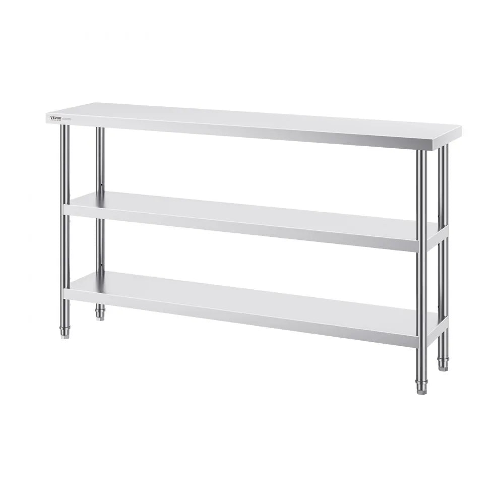 SCGZT1520*355T - 14x60x34 Inch VEVOR Stainless Steel Food Prep Table
