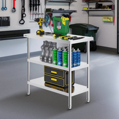 SCGZT910*455T - 34in Stainless Steel Prep Table for Kitchens & BBQs