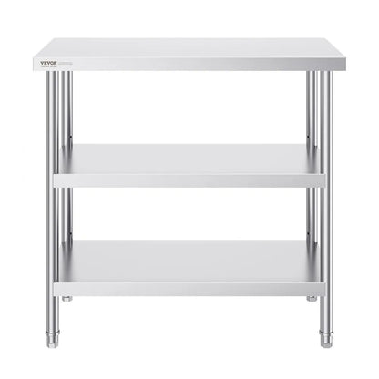 SCGZT910*455T - 34in Stainless Steel Prep Table for Kitchens & BBQs