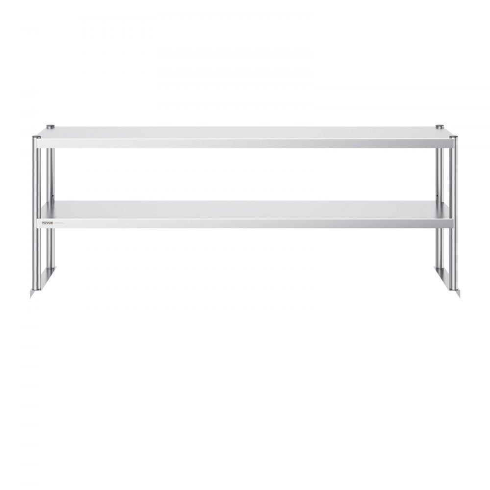 LJ1830*300 - Adjustable Double-Tier Stainless Steel Overshelf for Maximum Kitchen Storage
