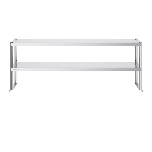 LJ1830*300 - Adjustable Double-Tier Stainless Steel Overshelf for Maximum Kitchen Storage
