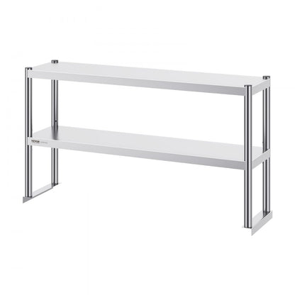 LJ1220*300 - Adjustable Double-Tier Stainless Steel Shelf for Kitchen & Workshop