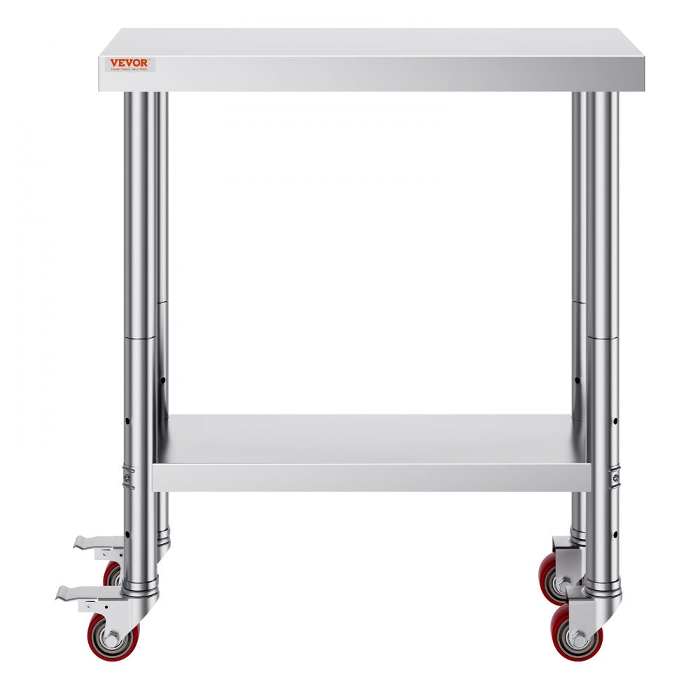 GZT76*30.5JL - Compact 30x12x34 Inch Stainless Steel Work Table