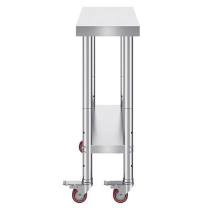 GZT76*30.5JL - Compact 30x12x34 Inch Stainless Steel Work Table