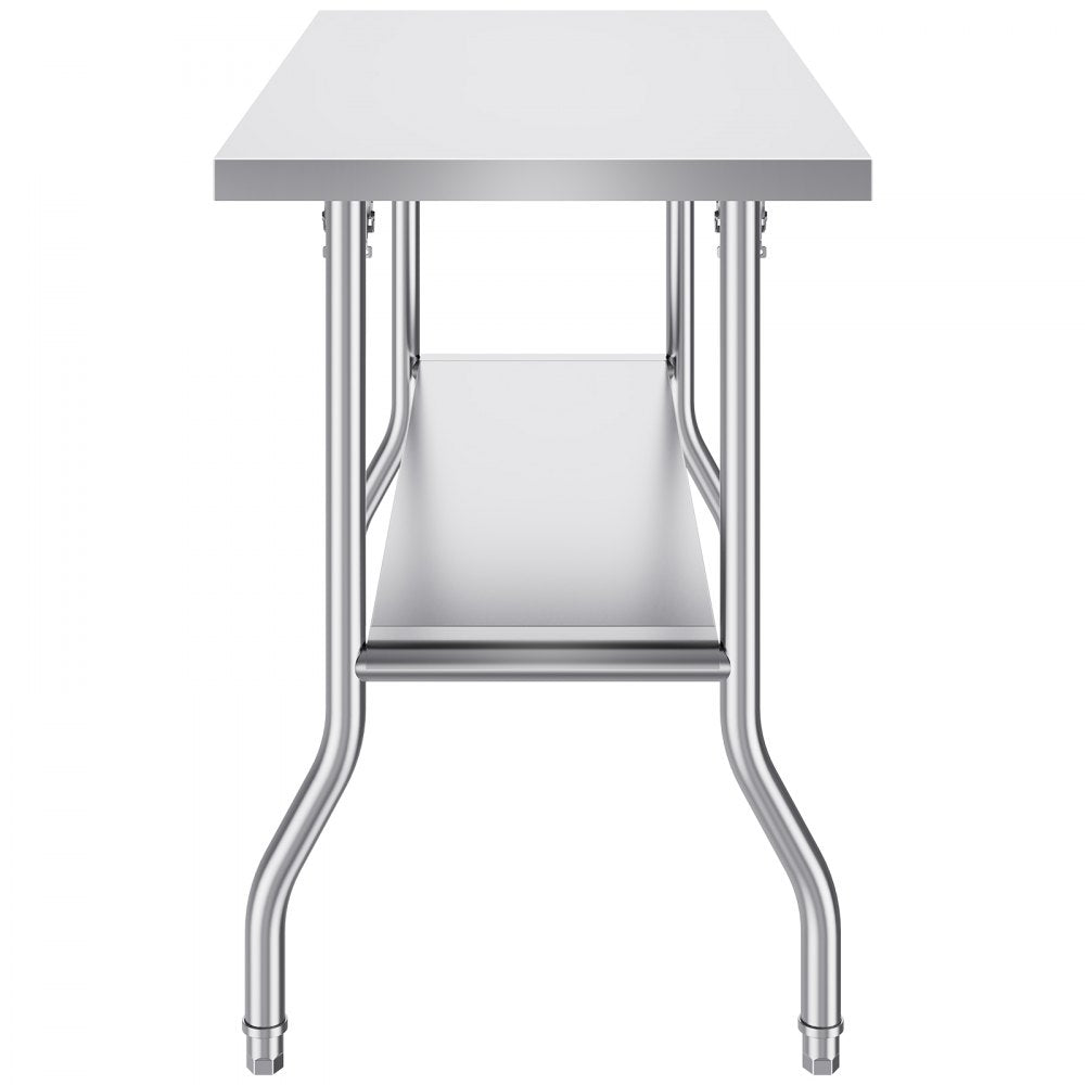 ZDGZTDXP122*61*85 - 48"x24" SUS201 Stainless Steel Folding Worktable