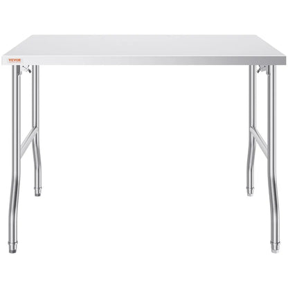 ZDGZT122*76*85 - Heavy-Duty 48x30 Inch Stainless Steel Folding Prep Table