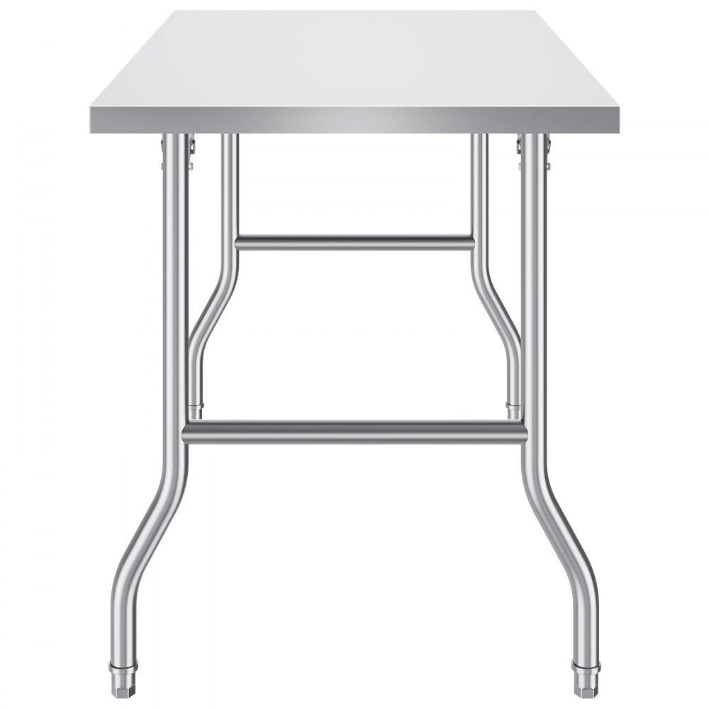 ZDGZT122*76*85 - Heavy-Duty 48x30 Inch Stainless Steel Folding Prep Table