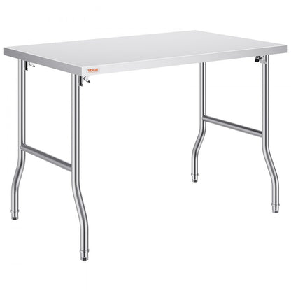 ZDGZT122*76*85 - Heavy-Duty 48x30 Inch Stainless Steel Folding Prep Table