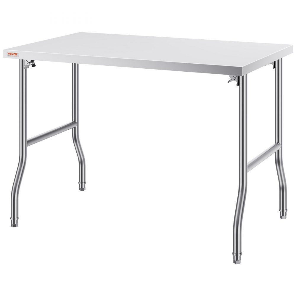 ZDGZT122*76*85 - Heavy-Duty 48x30 Inch Stainless Steel Folding Prep Table