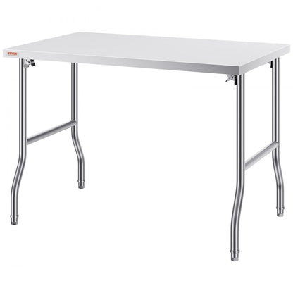 ZDGZT122*76*85 - Heavy-Duty 48x30 Inch Stainless Steel Folding Prep Table