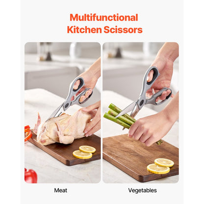 LC625 - Heavy-Duty Stainless Steel Kitchen Scissors for Effortless Cutting