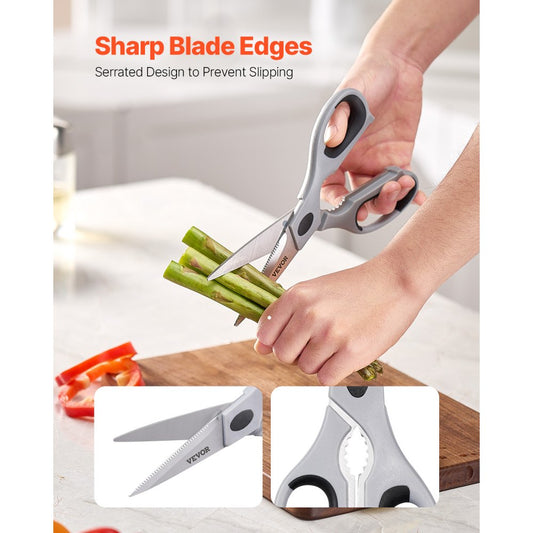 LC625 - Heavy-Duty Stainless Steel Kitchen Scissors for Effortless Cutting