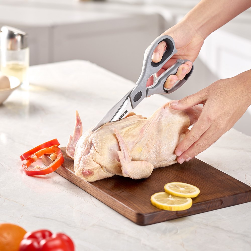 LC625 - Heavy-Duty Stainless Steel Kitchen Scissors for Effortless Cutting