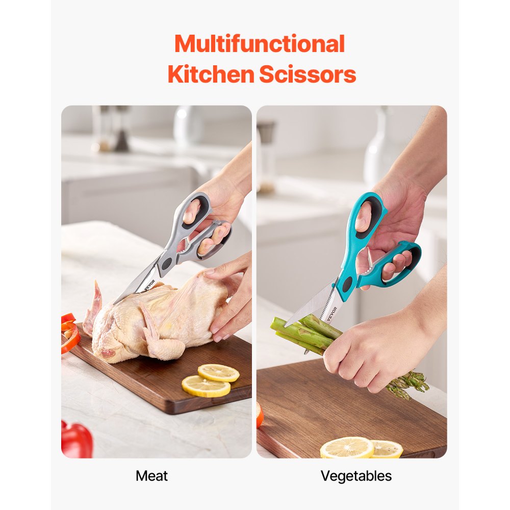 LC625 - Heavy-Duty Stainless Steel Kitchen Scissors for Effortless Cutting