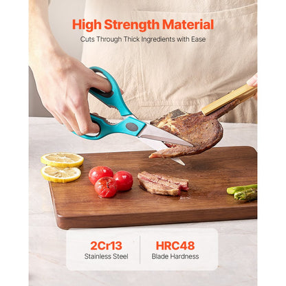 LC625 - Heavy-Duty Stainless Steel Kitchen Scissors for Effortless Cutting