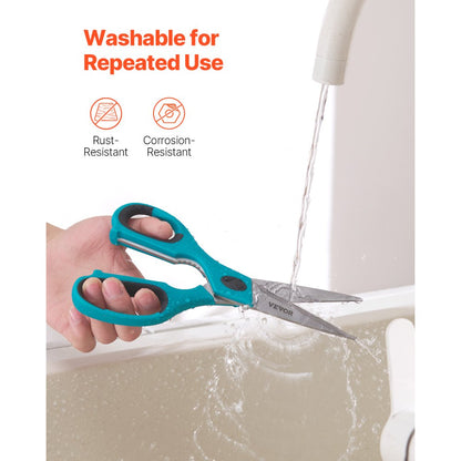 LC625 - Heavy-Duty Stainless Steel Kitchen Scissors for Effortless Cutting