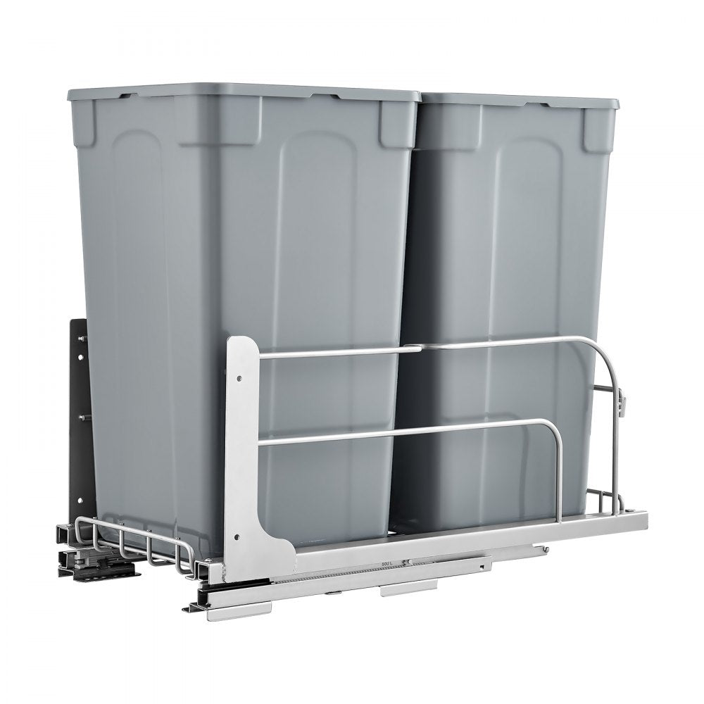 BB-LM27L02 - 27QT Double Pull-Out Kitchen Trash Can with Soft-Close Mechanism