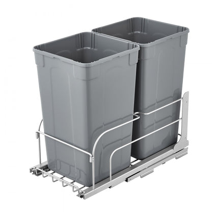 BB-LM27L02 - 27QT Double Pull-Out Kitchen Trash Can with Soft-Close Mechanism