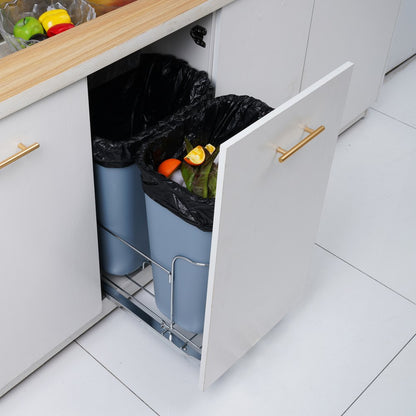 YC1352SY - 35Lx2 Dual Bin Pull-Out Trash Can for Easy Recycling