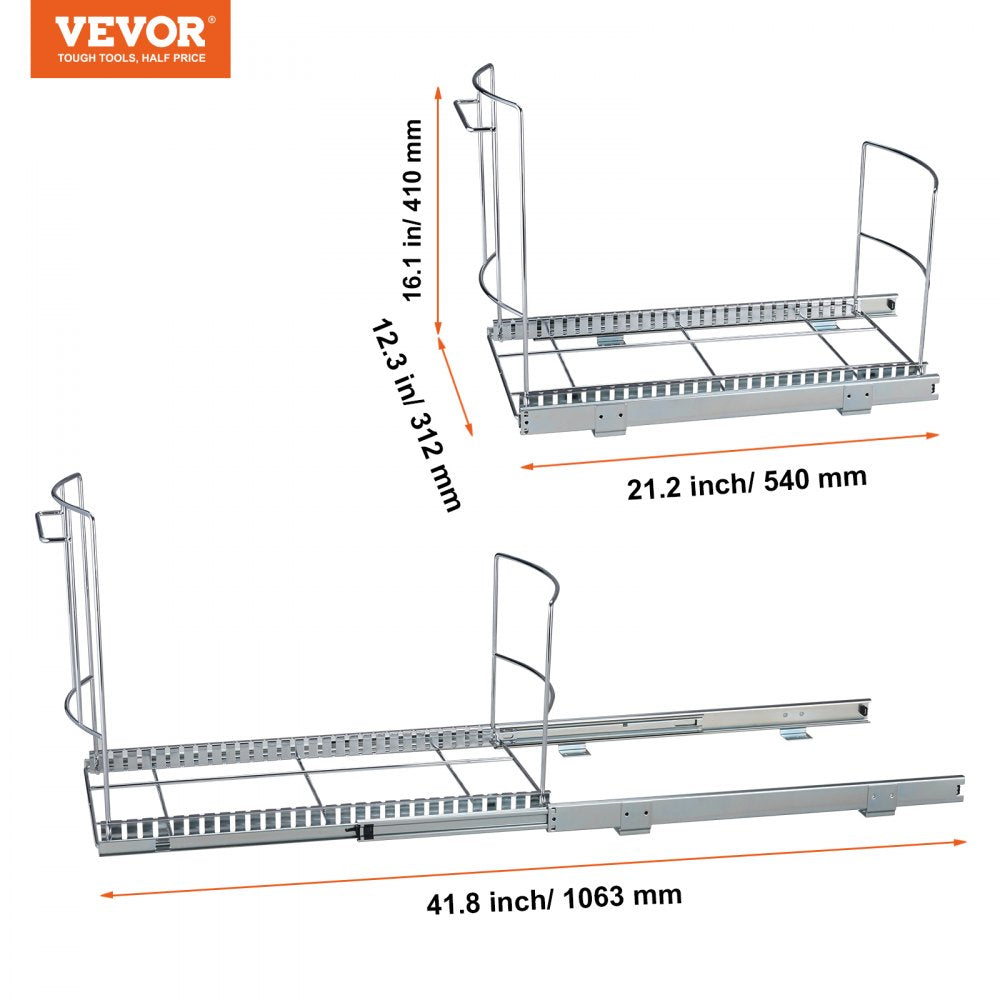 LX-C9277 - VEVOR Under-Mount Pull-Out Trash Can for Tidy Kitchens