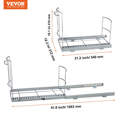 LX-C9277 - VEVOR Under-Mount Pull-Out Trash Can for Tidy Kitchens