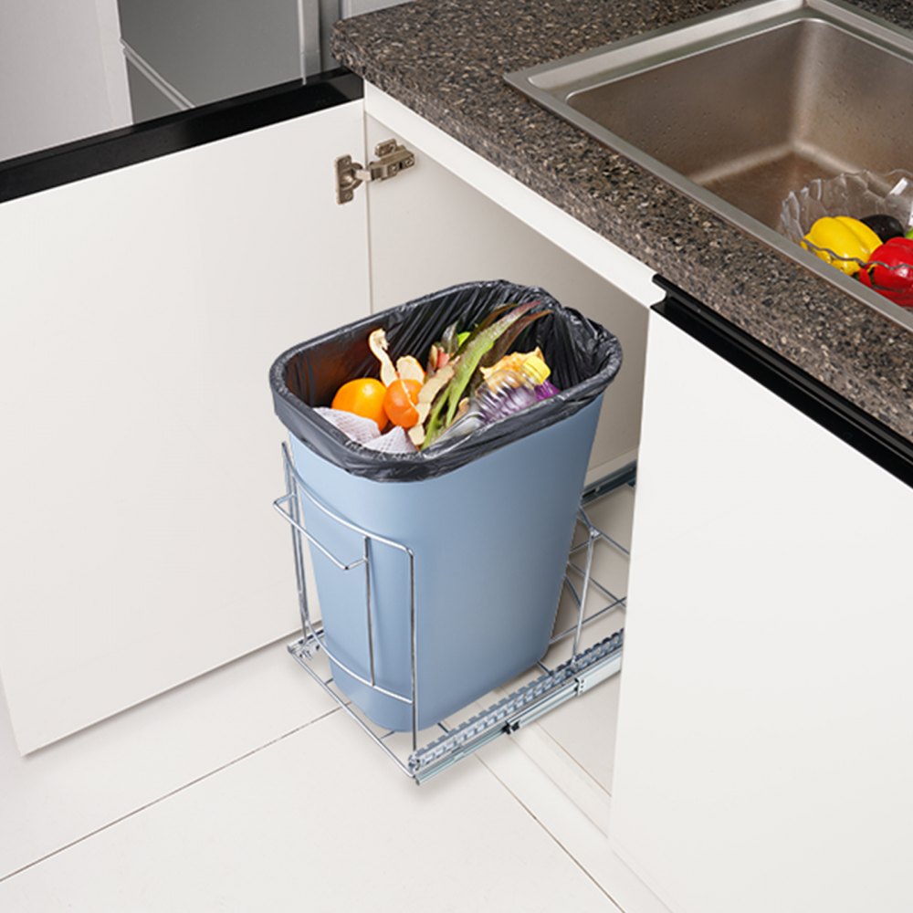 LX-C9277 - VEVOR Under-Mount Pull-Out Trash Can for Tidy Kitchens