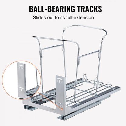 YC1351SY - 35L Pull-Out Trash Can for Cabinet, Soft-Close Mechanism